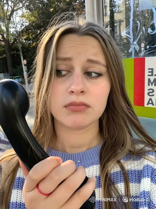 Woman Transformed from Worry to Joy by Phone Call – AI Generated Video | Hailuo AI
