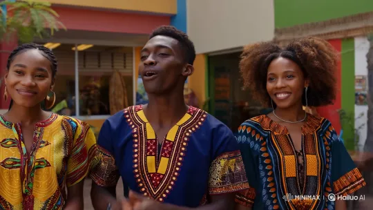 African Students Discuss AI Training in Vibrant University Setting – AI Generated Video | Hailuo AI