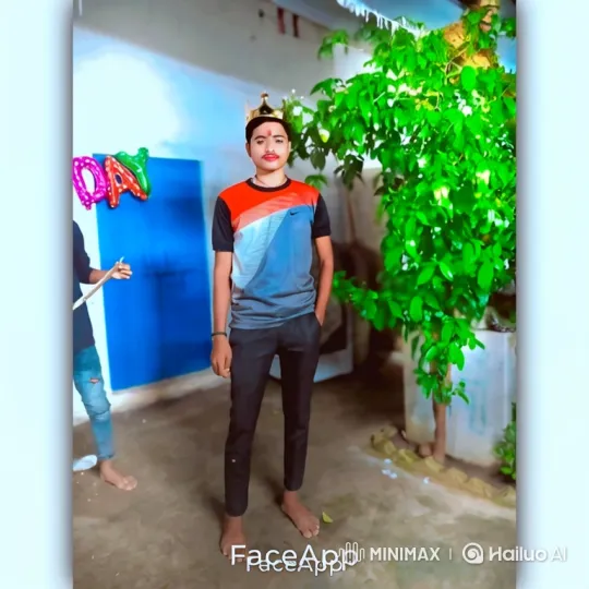 Young Man in Courtyard with Gentle Smile – AI Generated Video | Hailuo AI