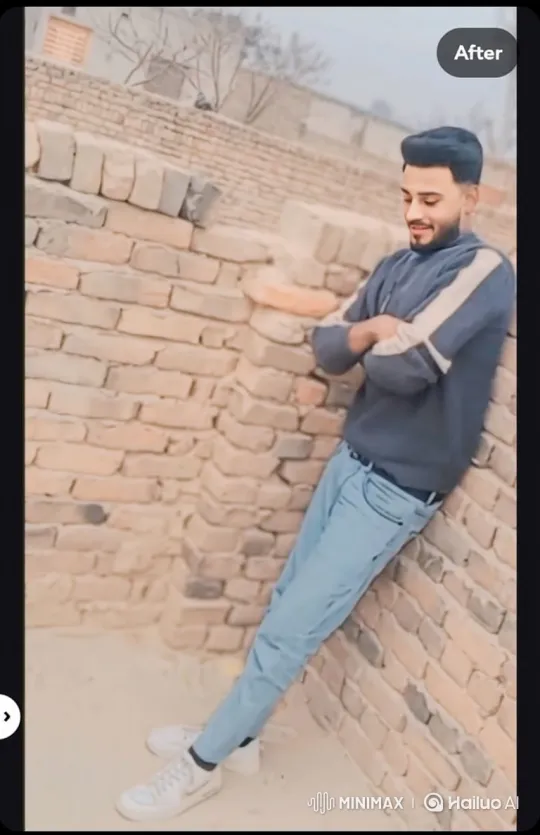 Young Couple's Silent Encounter in a Rustic Setting – AI Generated Video | Hailuo AI