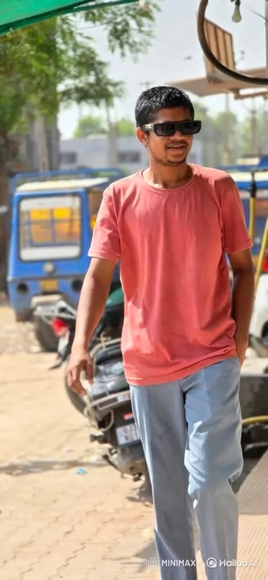 Young Man Enjoying Sunny Day Outdoors – AI Generated Video | Hailuo AI