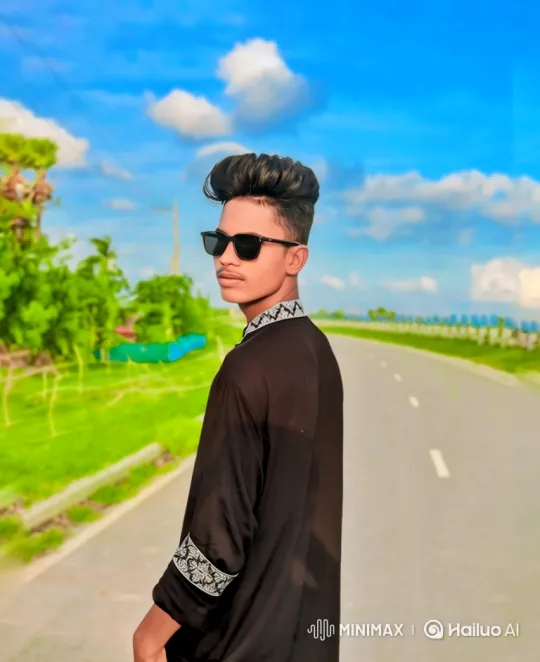 Young Man Boards Luxury Car on Sunny Road – AI Generated Video | Hailuo AI