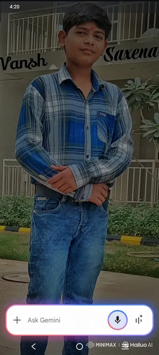Young Vansh Saxena in Outdoor Setting – AI Generated Video | Hailuo AI