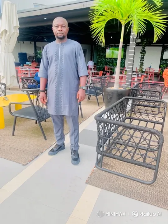 Man in Grey Embroidered Outfit Boards Luxury Private Jet – AI Generated Video | Hailuo AI
