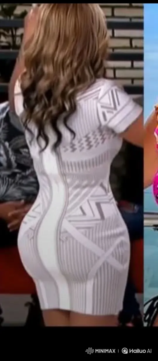 Woman in White Dress Reveals Thong Strap in Turn – AI Generated Video | Hailuo AI