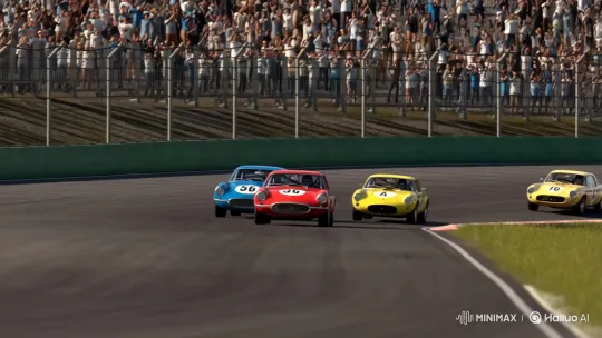 Vintage Classic Cars Racing on a Track – AI Generated Video | Hailuo AI