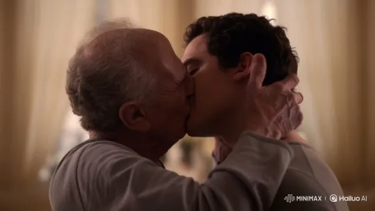 Elderly President Passionately Kisses Young Man, Unveiling Emma Watson – AI Generated Video | Hailuo AI