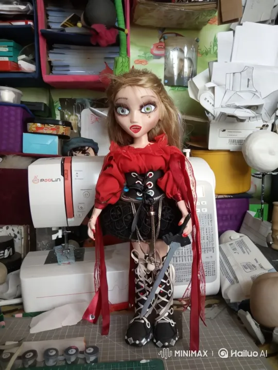 Doll Navigates Enchanted Forest with Fairy and Gnome Companions – AI Generated Video | Hailuo AI