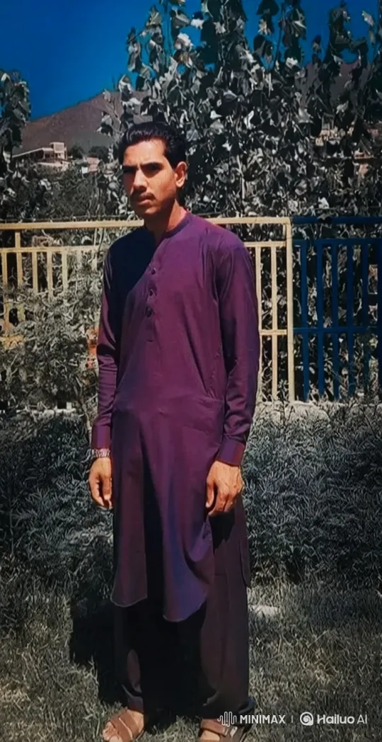Man in Purple Attire Stands Amidst Gentle Breeze – AI Generated Video | Hailuo AI