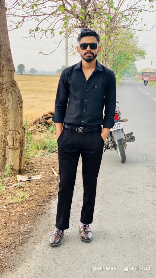 Confident Man Enters Modern Sedan on Rural Road – AI Generated Video | Hailuo AI