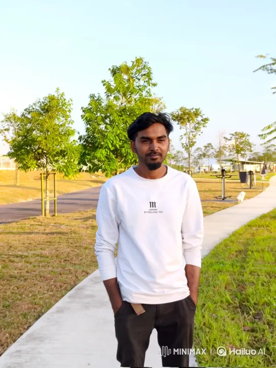 Young Couple's Serene Encounter in Urban Park at Golden Hour – AI Generated Video | Hailuo AI