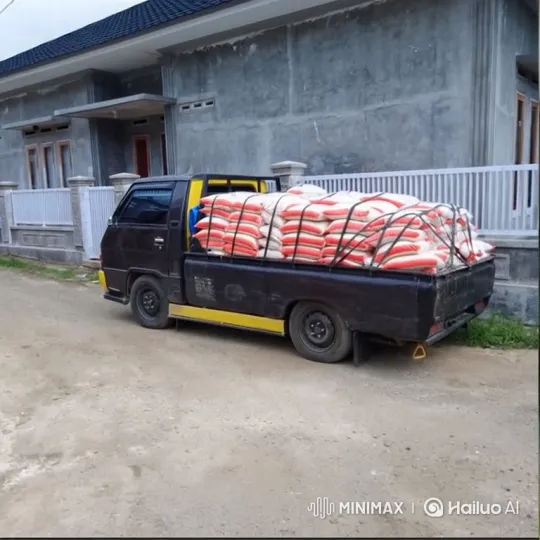 Old Truck Demonstrates Air Suspension Lowering – AI Generated Video | Hailuo AI