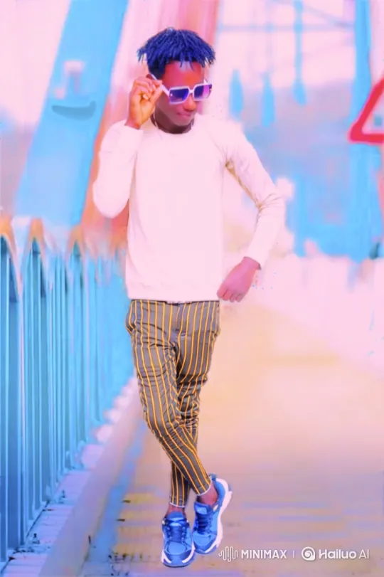 Stylized Portrait of a Man in a Vibrant Setting – AI Generated Video | Hailuo AI
