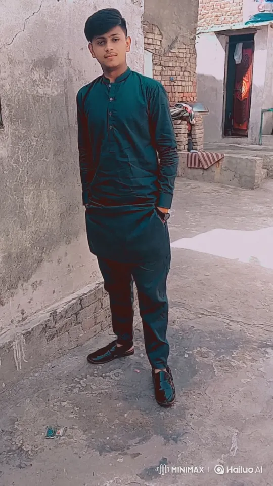 Young Couple Embraces in Traditional Courtyard Setting – AI Generated Video | Hailuo AI
