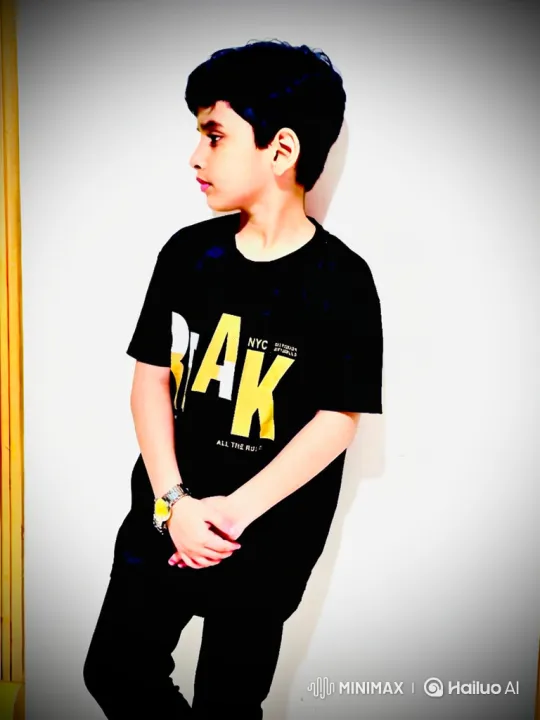 Young Boy Connects with Viewer in Still Video Scene – AI Generated Video | Hailuo AI