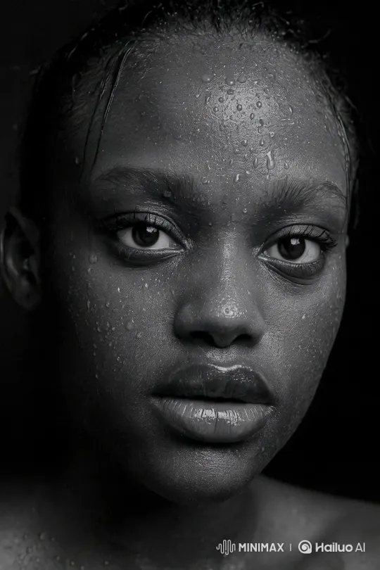 Black Woman's Intimate and Powerful Gaze – AI Generated Video | Hailuo AI