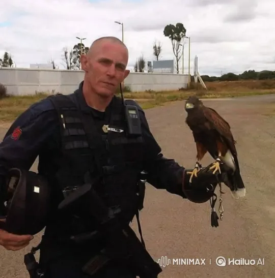 Tactical Man with Hawk Prepares and Aims Rifle – AI Generated Video | Hailuo AI