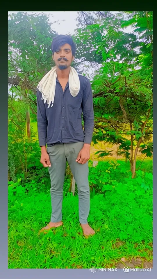 Young Man Stands Still in Moving Landscape Shot – AI Generated Video | Hailuo AI