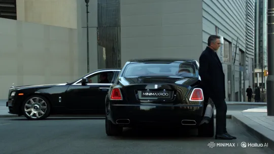 Rolls Royce Arrival: Modi Ji Meets a Man on City Street – AI Generated Video | Hailuo AI