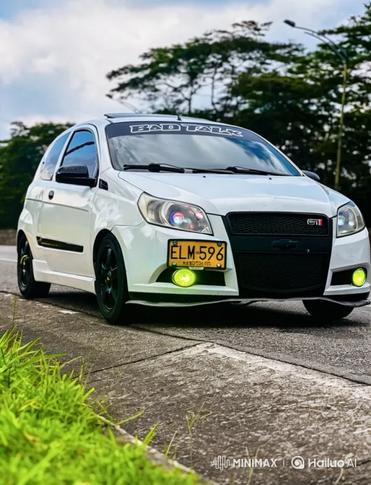 White Hatchback Transforms with Air Suspension – AI Generated Video | Hailuo AI