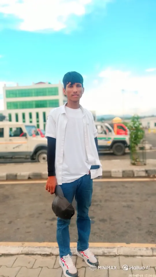 Young Man Rides Mountain Bike on Paved Area – AI Generated Video | Hailuo AI