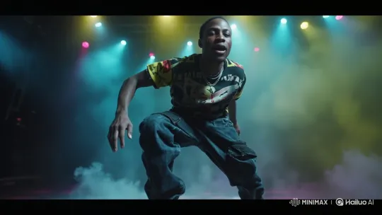 Dancer Abducted from Stage by Black Ops Figures – AI Generated Video | Hailuo AI