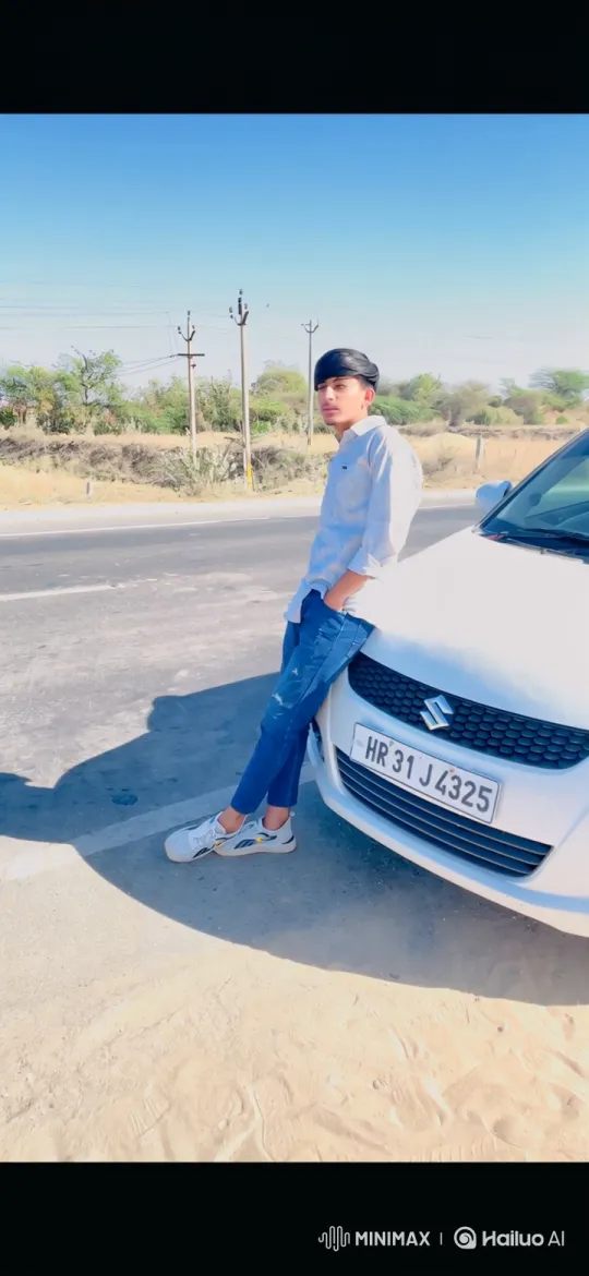 Young Man Meets Bearded Figure Resembling PM on Remote Road – AI Generated Video | Hailuo AI