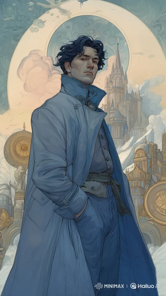 Young Man Contemplates Journey in Magical Cityscape – AI Generated Video | Hailuo AI