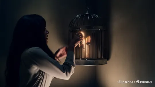 Woman Attempts to Cage a Resisting Love Genie – AI Generated Video | Hailuo AI