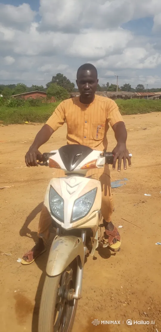 Man on Scooter in Rural Landscape – AI Generated Video | Hailuo AI