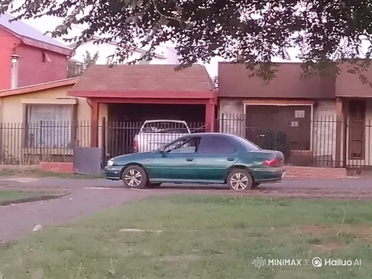 Green Sedan Simulates Air Suspension Deflation – AI Generated Video | Hailuo AI