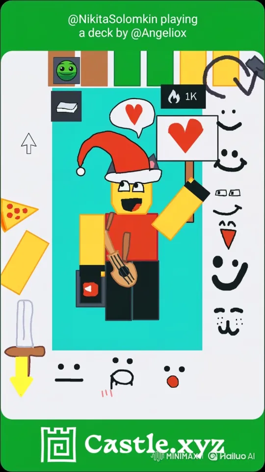Nikita Reacts with Joy to Love in Digital Animation – AI Generated Video | Hailuo AI