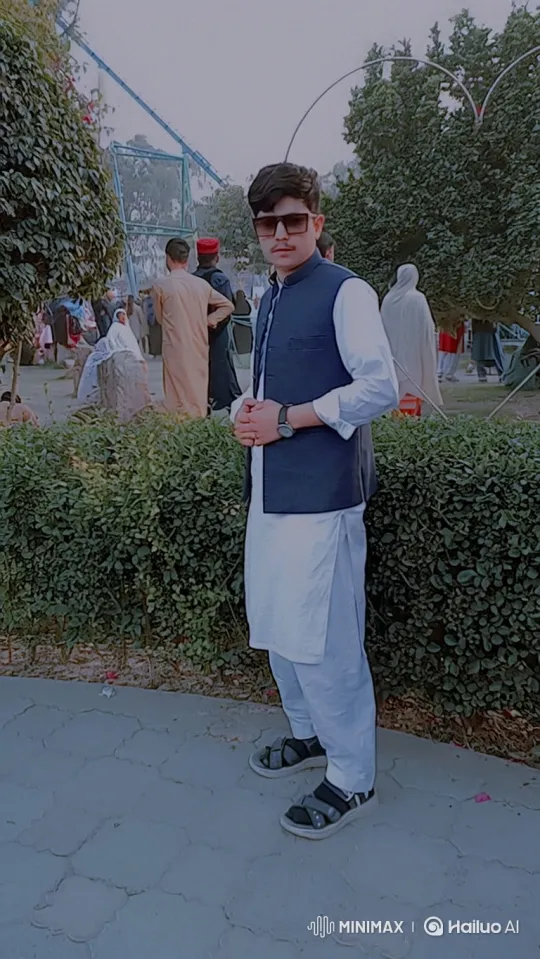 Young Man in Park: A Moment of Serenity – AI Generated Video | Hailuo AI