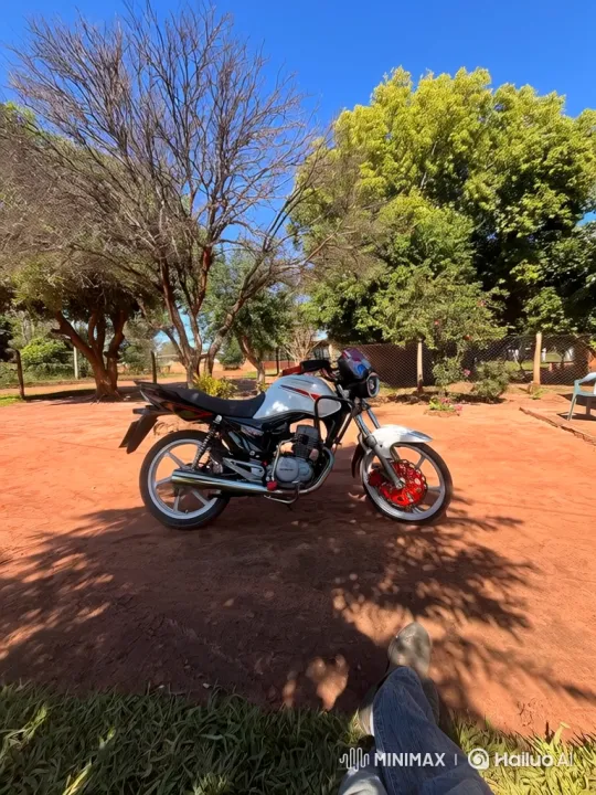 Custom Motorcycle Suspension Test on Red Dirt – AI Generated Video | Hailuo AI