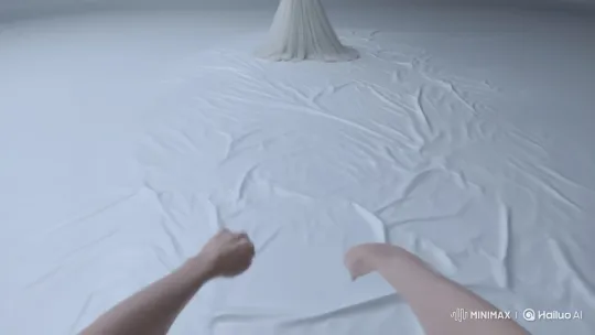 Endless White Room: Pursuit of the Faceless Woman – AI Generated Video | Hailuo AI