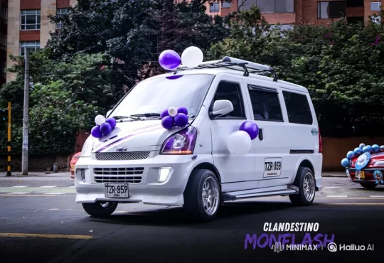 Custom White Van Showcases Air Suspension Deflation – AI Generated Video | Hailuo AI