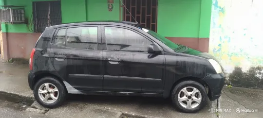 Air Suspension Deflation on Wet Black Hatchback – AI Generated Video | Hailuo AI