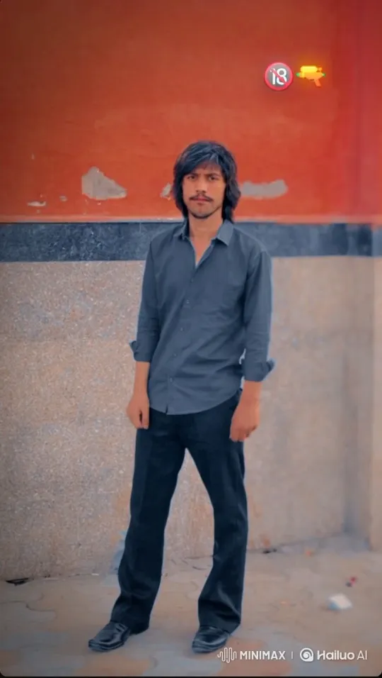 Man in Contemplative Pose with Water Gun Icon – AI Generated Video | Hailuo AI