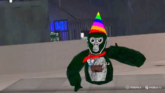 Virtual Gorilla Clones Surprise with Magic Banana Trick – AI Generated Video | Hailuo AI