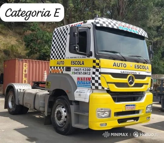 Mercedes-Benz Semi-Truck Air Suspension Lowering – AI Generated Video | Hailuo AI