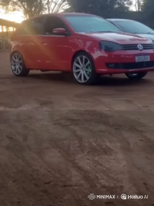 Modified VW Polo with Custom Wheels and Air Suspension – AI Generated Video | Hailuo AI