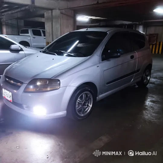 Silver Hatchback Showcases Air Suspension Lowering – AI Generated Video | Hailuo AI