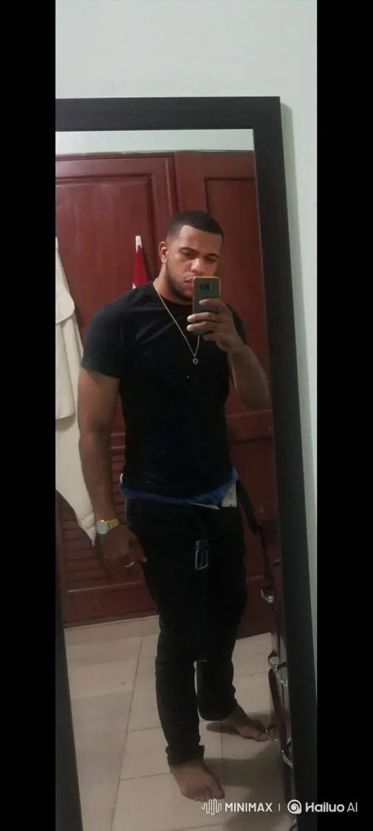 Man Transforms into Fiery Golden Aura in Mirror Selfie – AI Generated Video | Hailuo AI