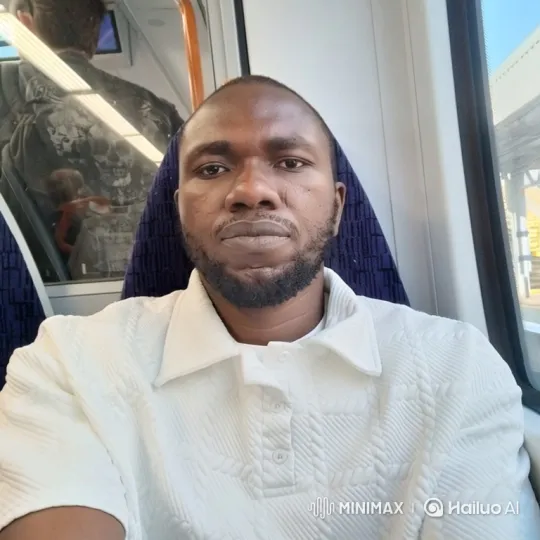 Man on Train Observes Station Departure – AI Generated Video | Hailuo AI