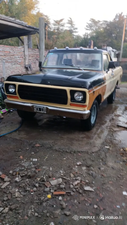 Vintage Pickup Truck's Controlled Descent in Mud – AI Generated Video | Hailuo AI