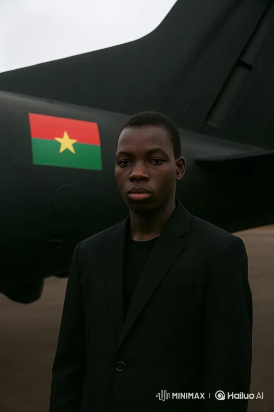 Young Man in Black Blazer Walks on Airfield – AI Generated Video | Hailuo AI