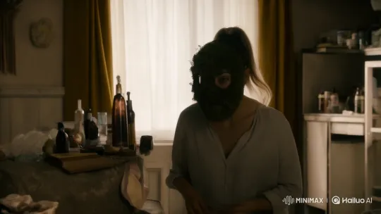 Woman with Moss Mask: A Serene Ritual in Vintage Film Aesthetic – AI Generated Video | Hailuo AI