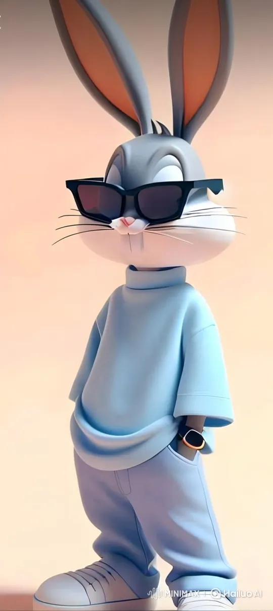 Stylish Rabbit Hero Saves Child in Stormy Seascape – AI Generated Video | Hailuo AI