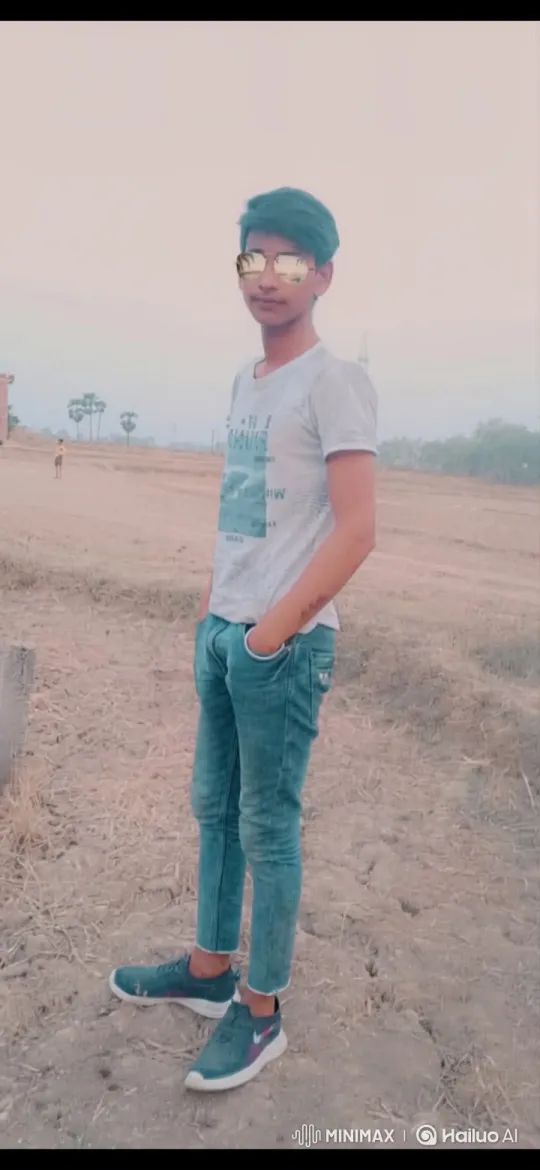 Young Man Meets Man Resembling Modi in Desert Field – AI Generated Video | Hailuo AI