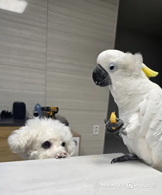 Bird and Dog Share a Heartwarming Moment – AI Generated Video | Hailuo AI